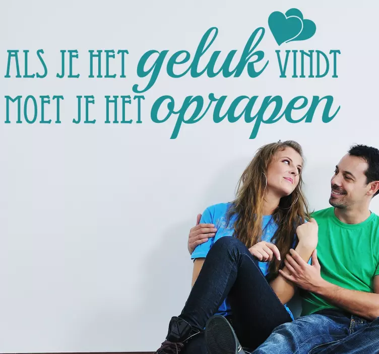 Sticker geluk - TenStickers