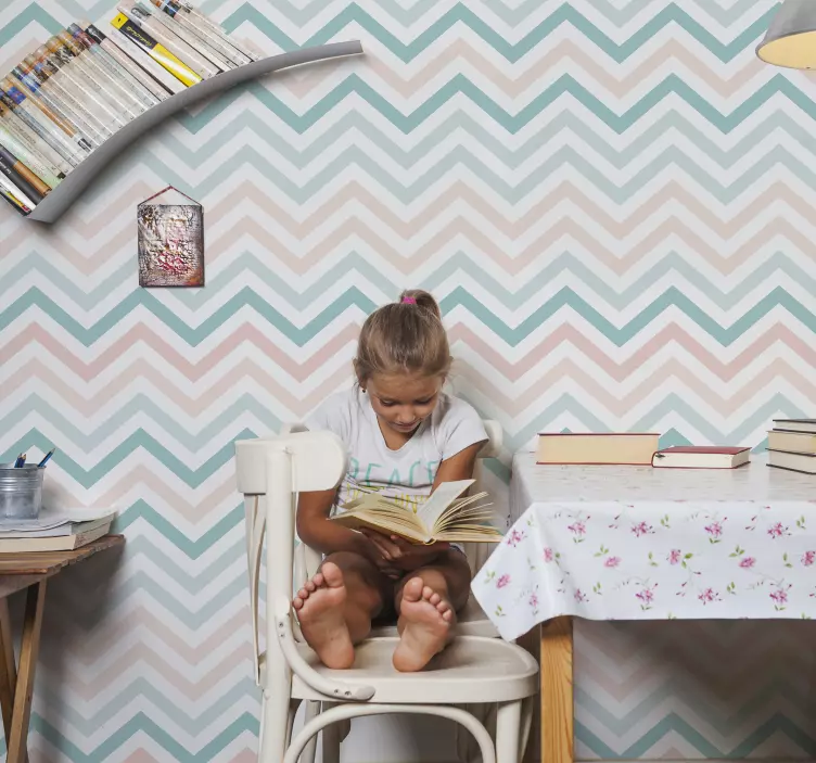 Sticker geometrische vormen chevron motief patroon - TenStickers