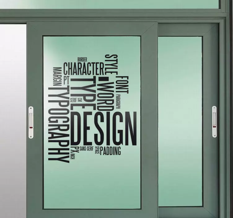 Sticker grafische begrippen - TenStickers