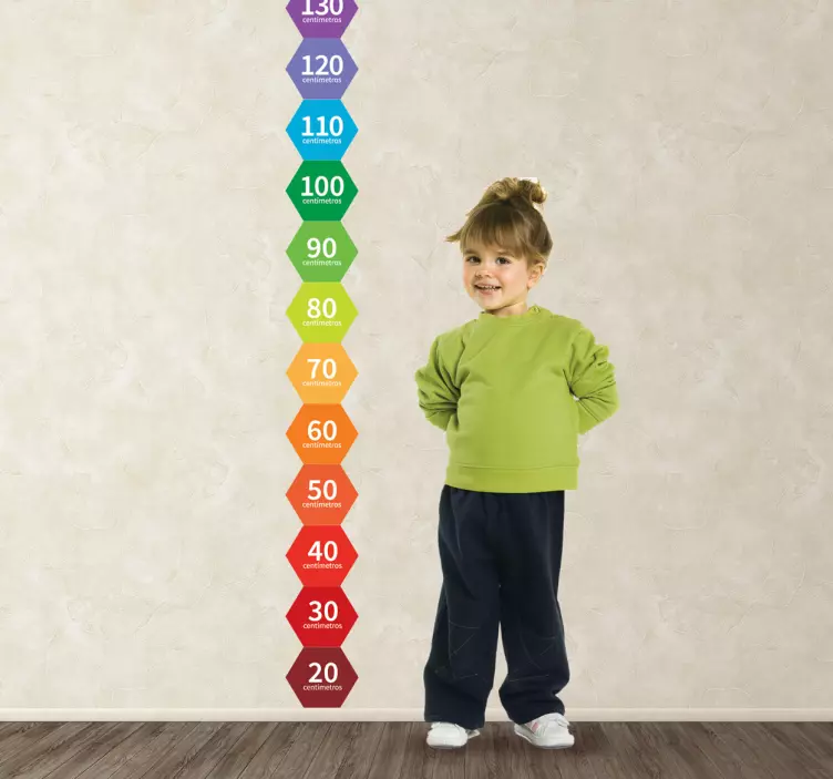 Sticker groeimeter kinderen - TenStickers