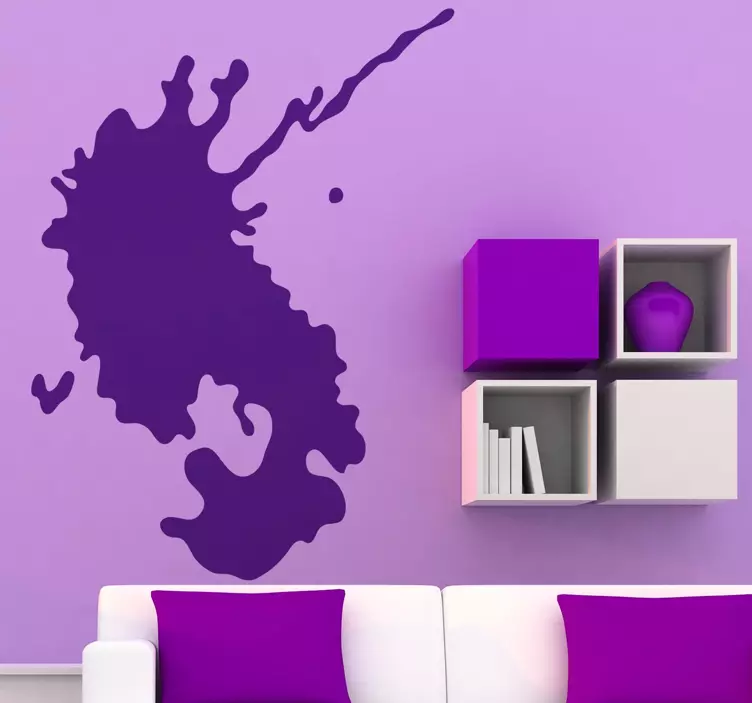Sticker grote vlek verf decoratie - TenStickers