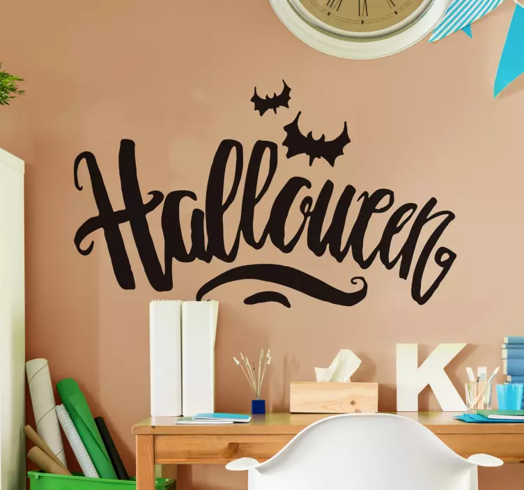 Sticker Halloween belettering - TenStickers
