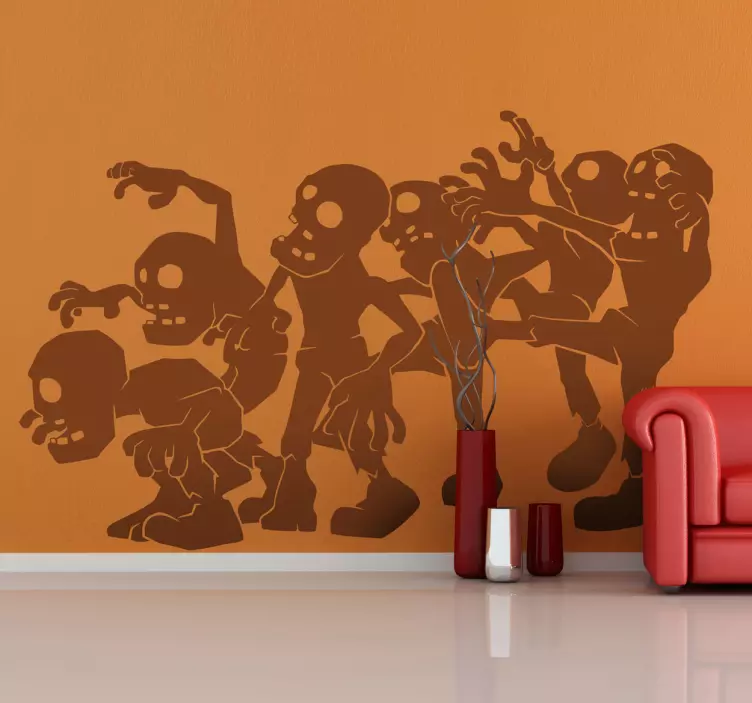 Sticker halloween zombies - TenStickers