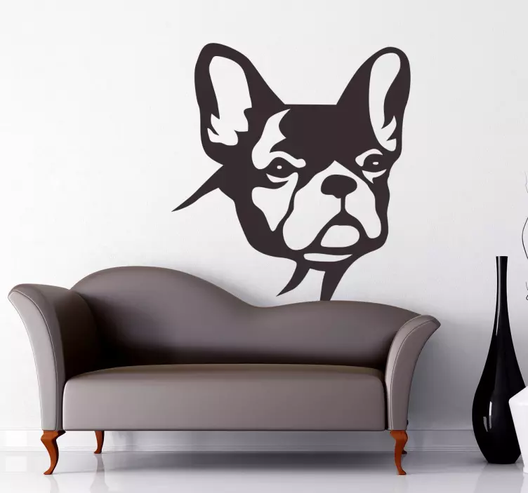sticker hond Bulldog - TenStickers