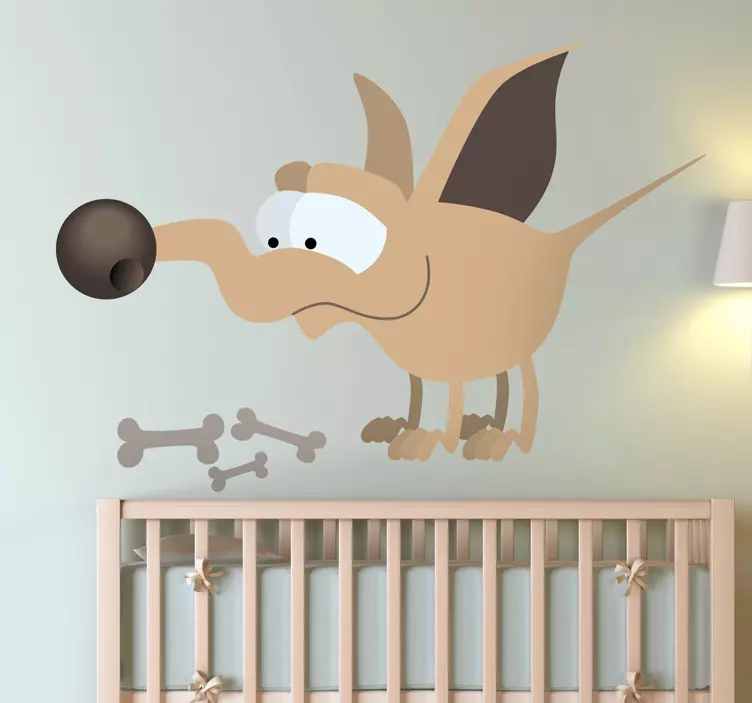 Sticker hond cartoon - TenStickers