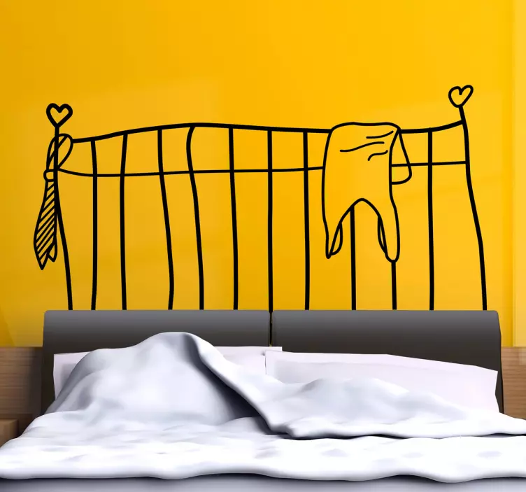 Sticker hoofdeinde bed kind - TenStickers