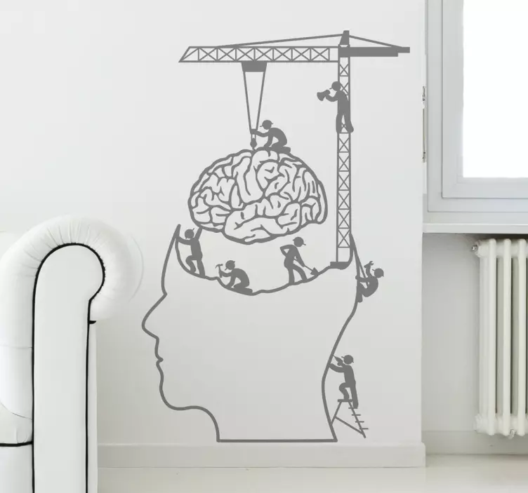 Sticker illustratie neurologische operatie - TenStickers