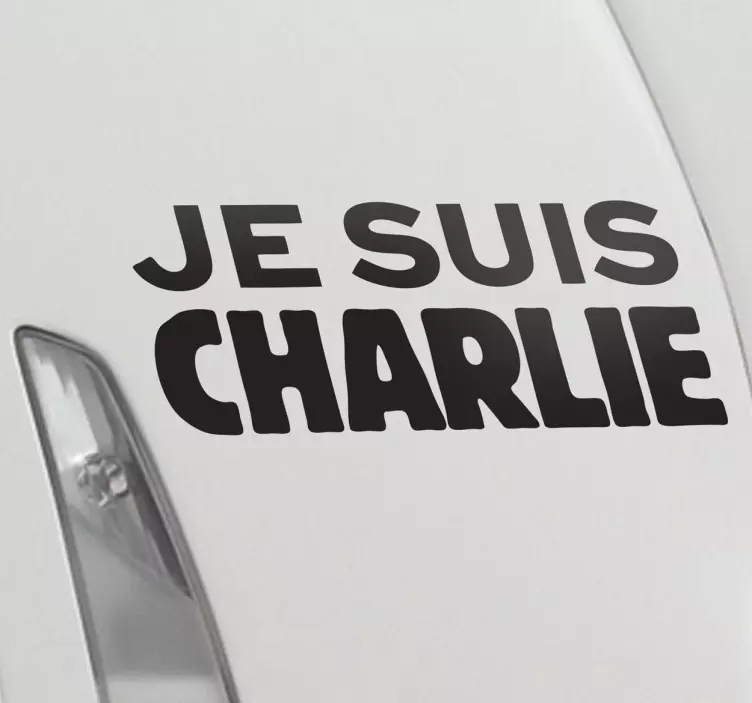 Sticker je suis charlie - TenStickers