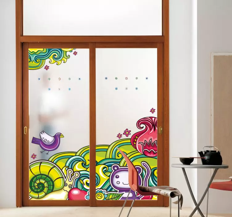 Sticker jungle dieren kleuren - TenStickers