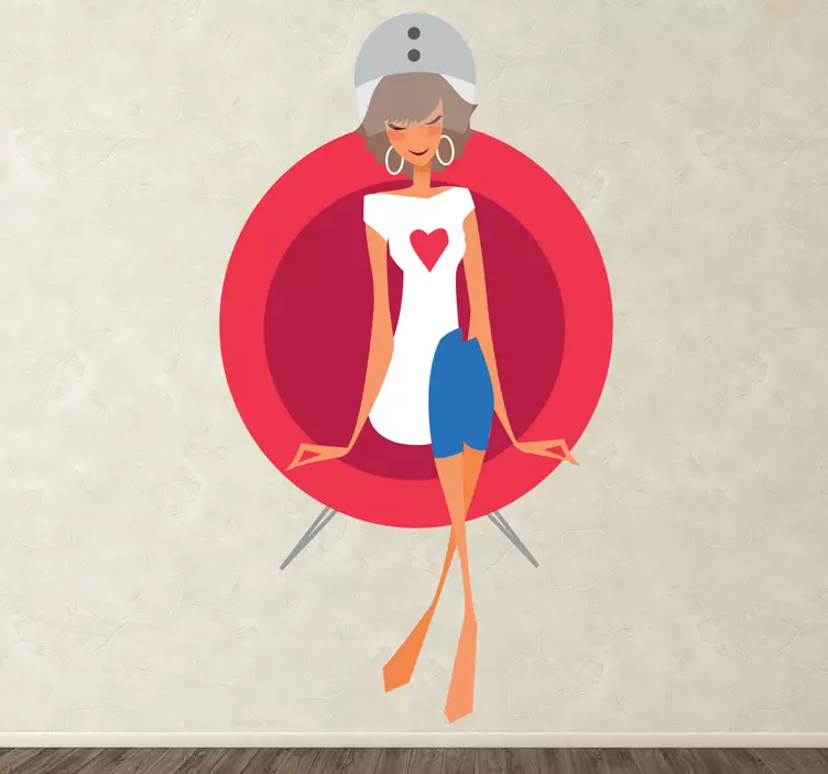 Sticker Kapper haardroger - TenStickers