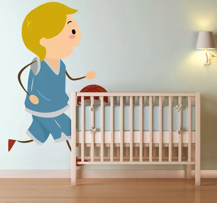 Sticker kind basketbal - TenStickers