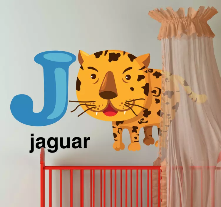 Sticker kinderen letter J - TenStickers