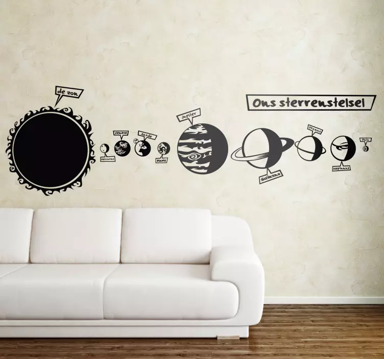 Sticker kinderen ons sterrenstelsel - TenStickers