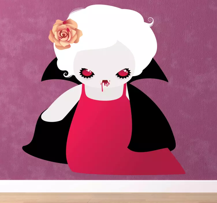 Sticker kinderen vrouwlijke vampier - TenStickers