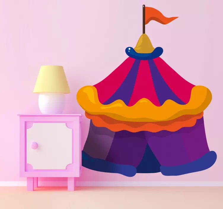 Sticker kinderkamer circus - TenStickers