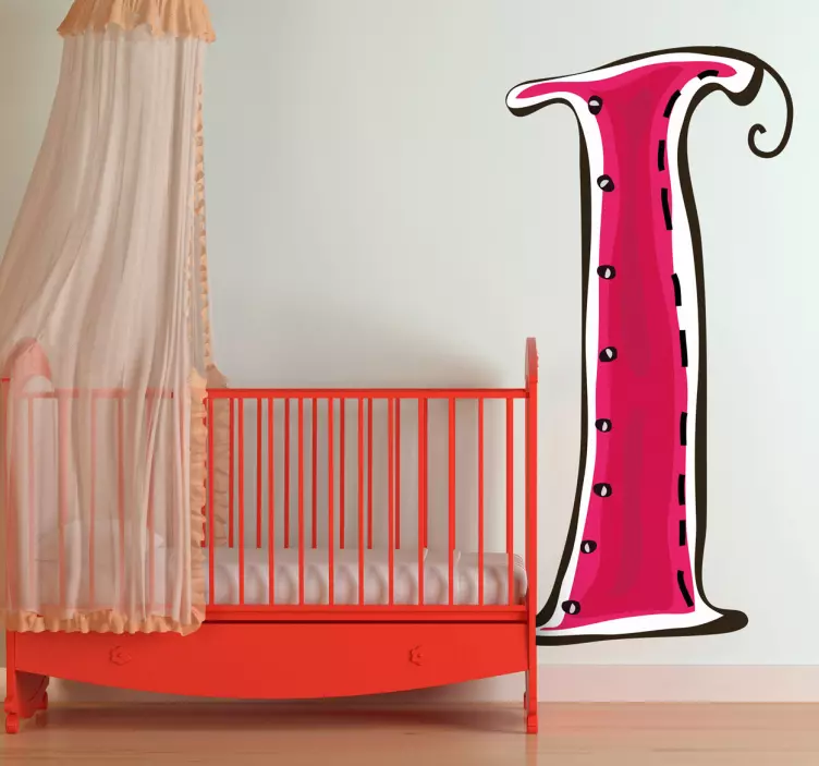 Sticker kinderkamer letter I - TenStickers