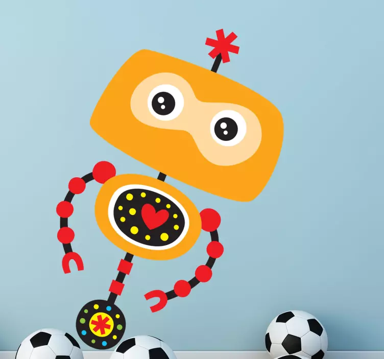 Sticker kinderkamer robot - TenStickers