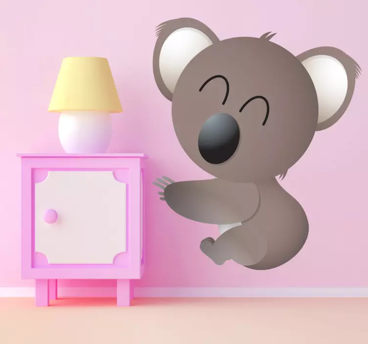 Sticker kinderkamer vrolijke jonge koala - TenStickers