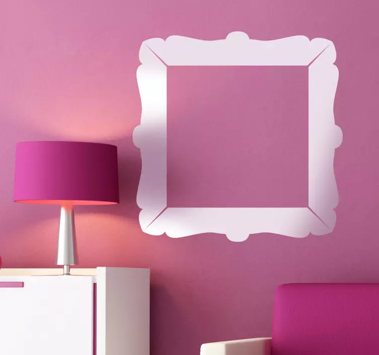 Sticker klassiek vierkant frame - TenStickers