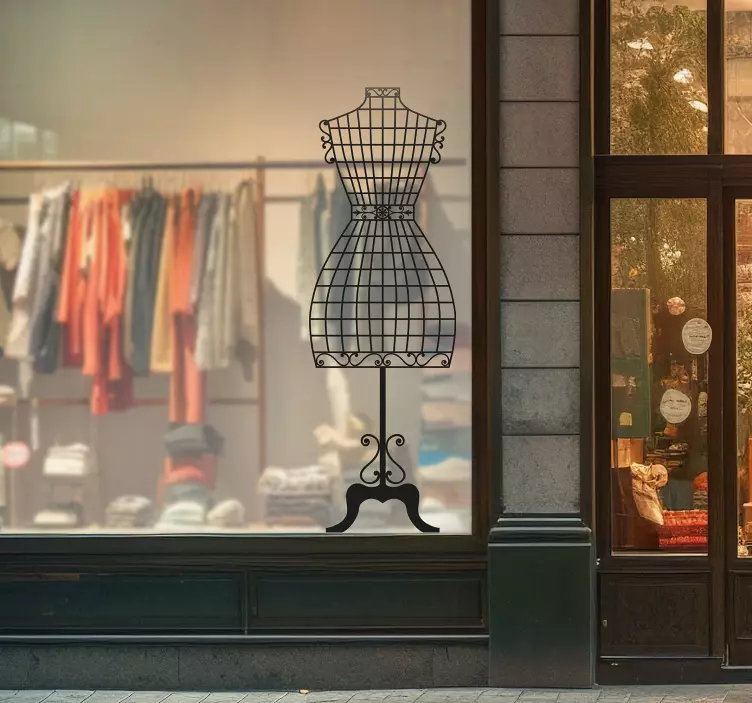 Sticker klassieke mannequin paspop - TenStickers