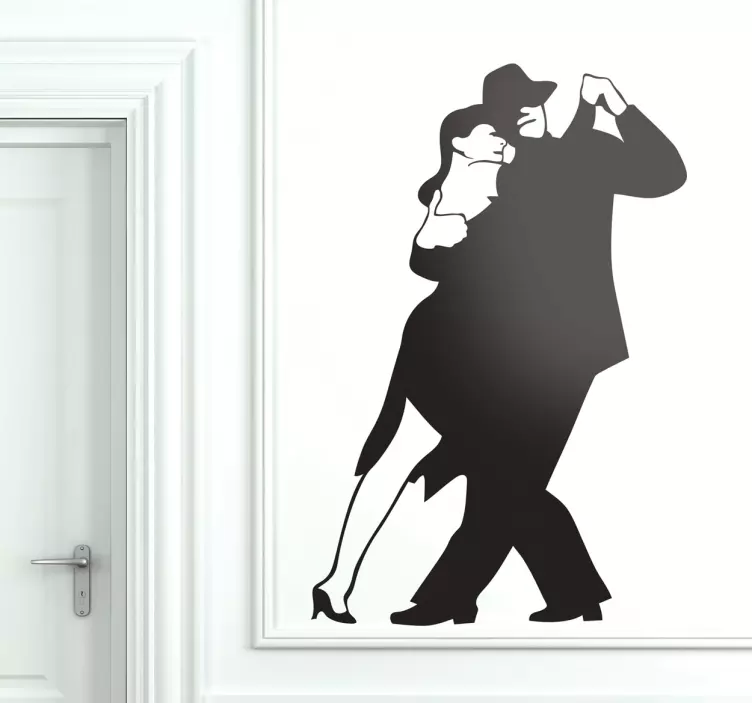 Sticker koppel tango dansers - TenStickers