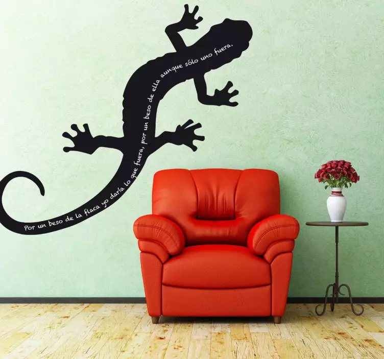 Sticker krijtbord salamander - TenStickers