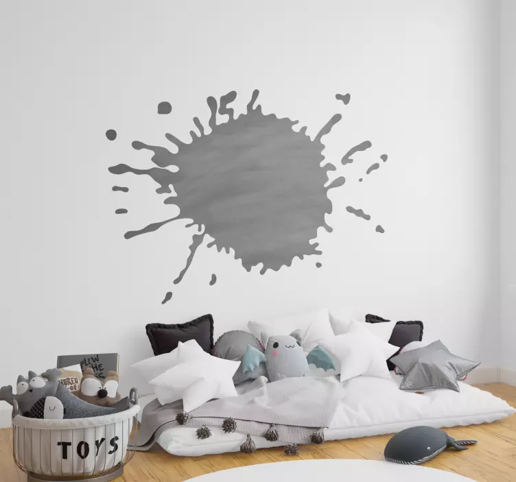 Sticker krijtbord vlek spat verf - TenStickers