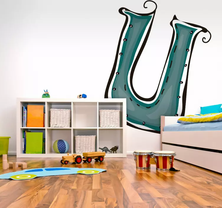 Sticker letter U - TenStickers