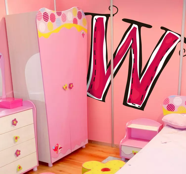 Sticker letter W - TenStickers