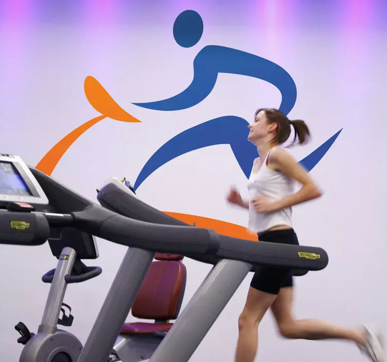 Sticker logo sport loopband - TenStickers