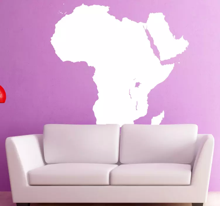 Sticker map Afrika - TenStickers