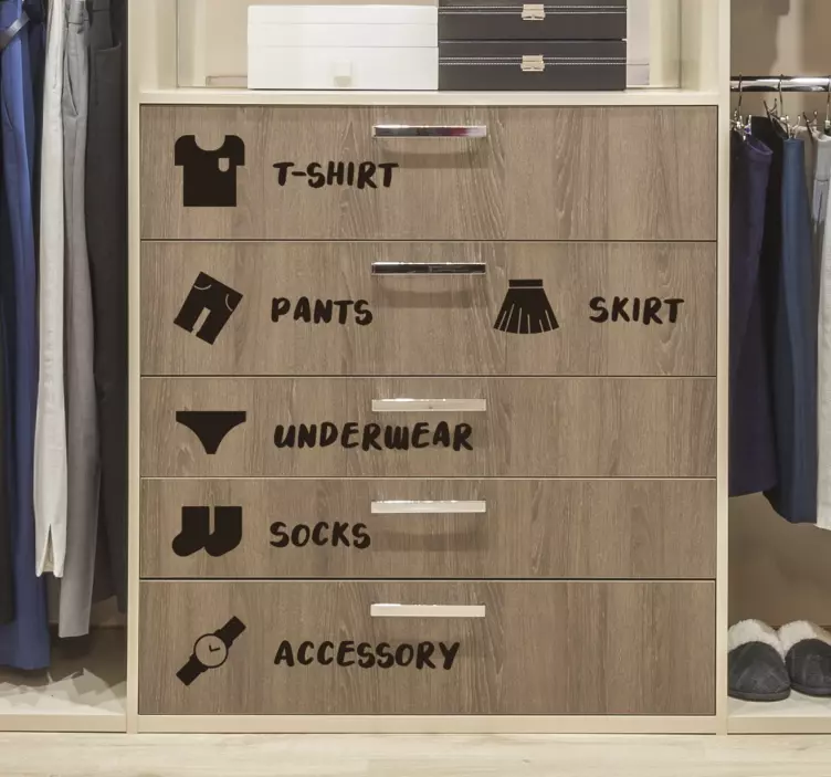 Sticker voor je kastmeubels - TenStickers