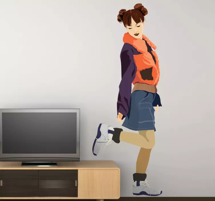 Sticker mode fashion dame - TenStickers