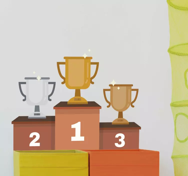 Sticker olympisch podium - TenStickers