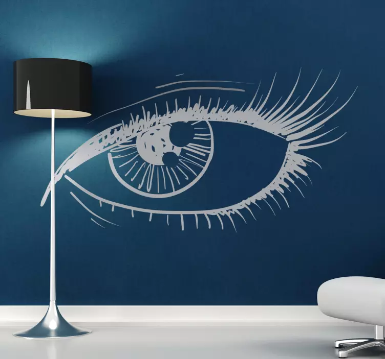 Sticker opgemaakt oog - TenStickers