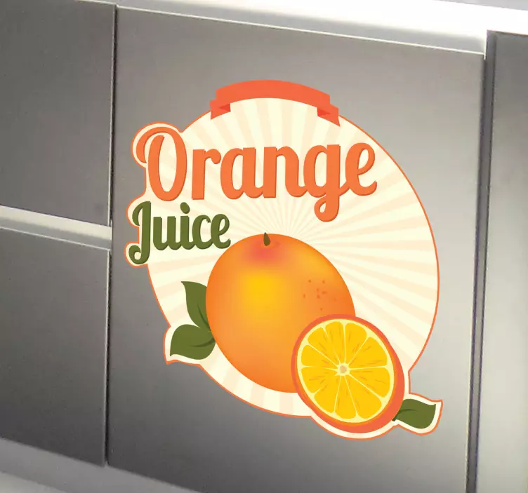 Sticker Orange Juice - TenStickers