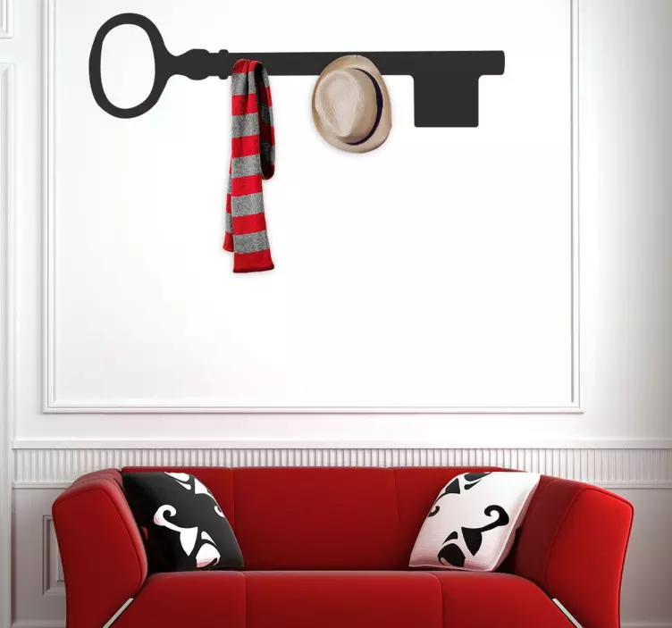 Sticker ouderwetste sticker kapstok - TenStickers