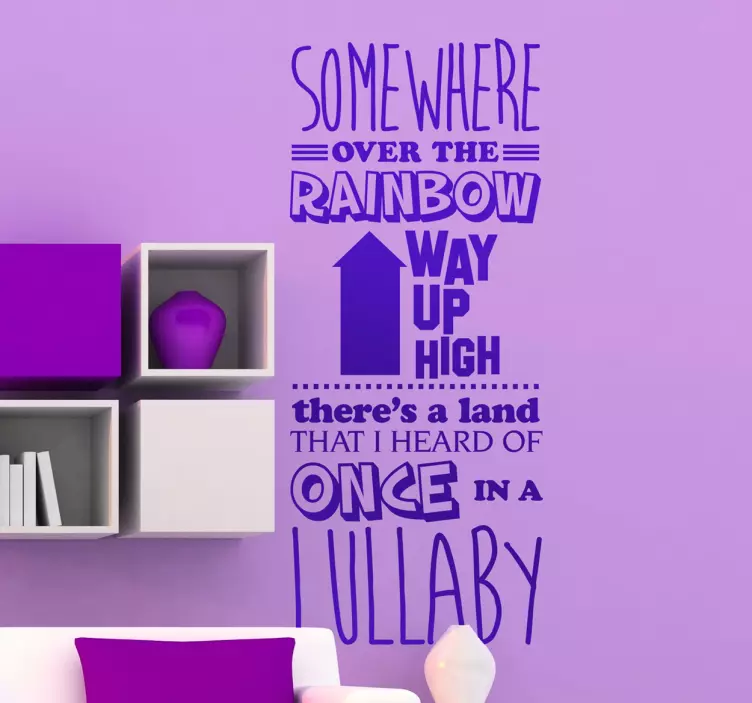 Sticker over the rainbow - TenStickers