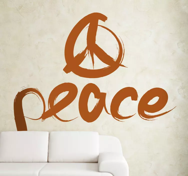 Sticker peace teken - TenStickers