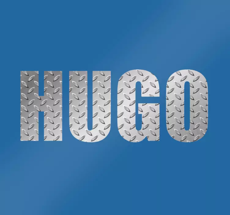 Sticker Personaliseerbare naam Metaal - TenStickers