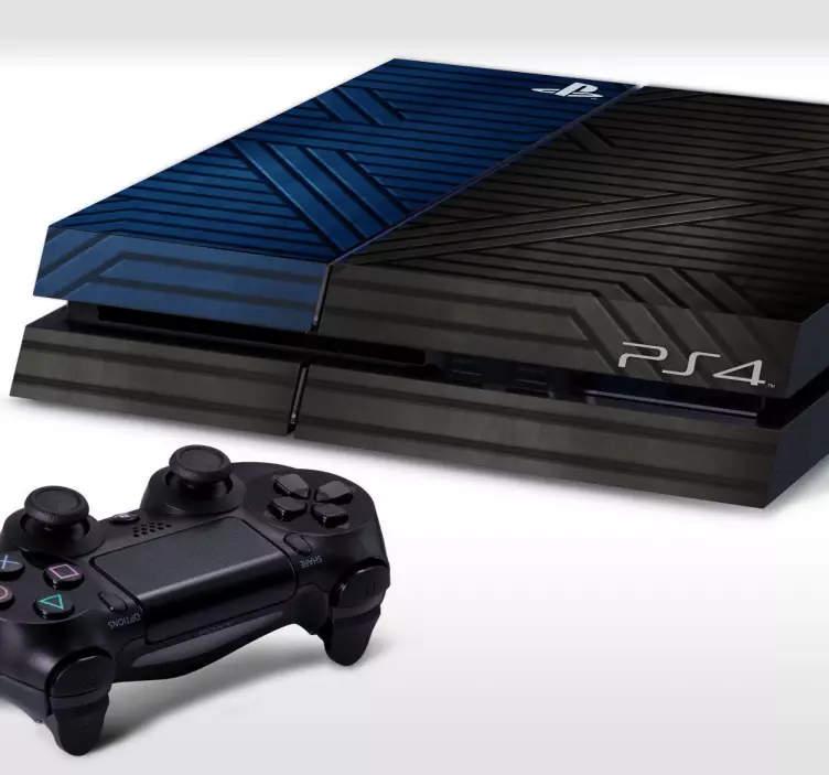 Sticker Playstation 4 metaal - TenStickers