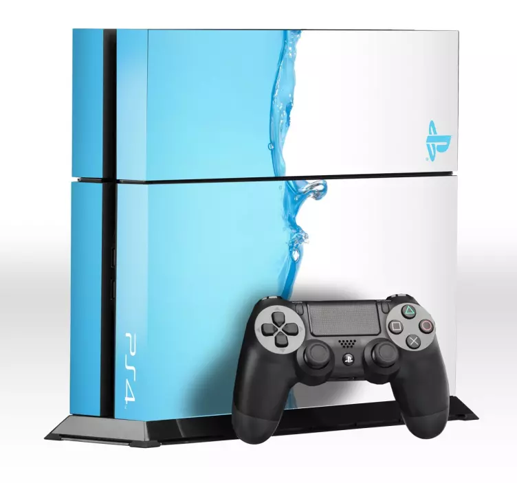 Sticker Playstation 4 water - TenStickers