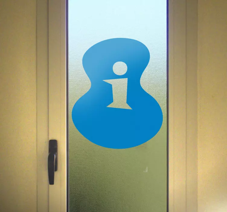 Sticker retro punt voor informatie - TenStickers