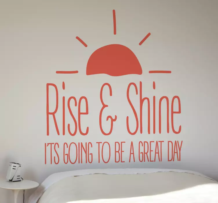 sticker Rise & Shine - TenStickers