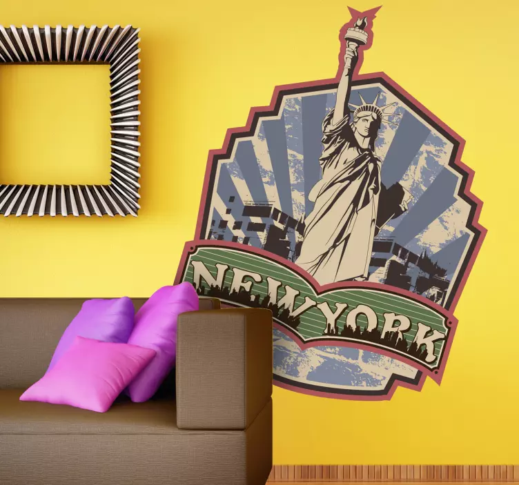 Sticker Statue of Liberty New York - TenStickers