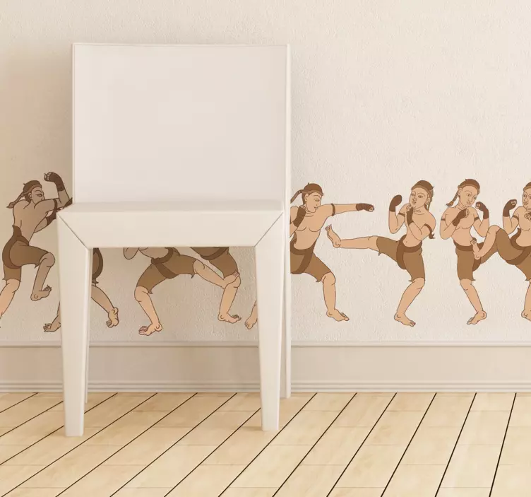 Sticker sticker rand muay thai - TenStickers