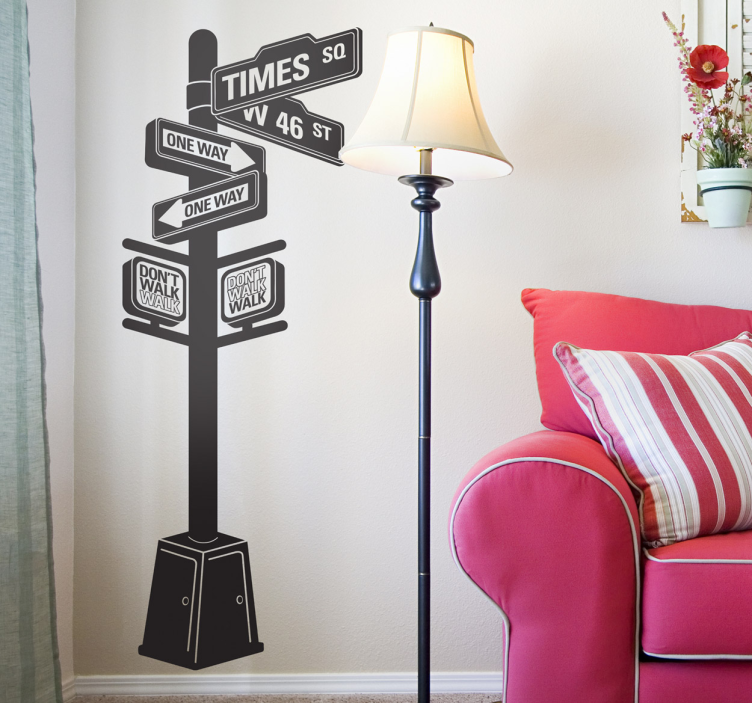 Sticker Straatnamen NYC - TenStickers