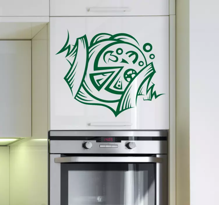 Sticker symbool pizza - TenStickers