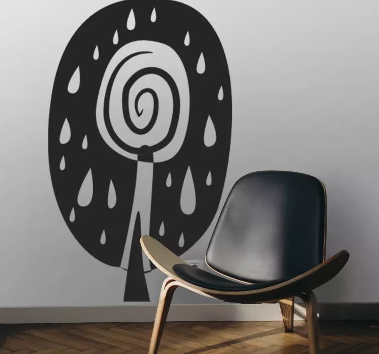 Sticker tekening boom - TenStickers