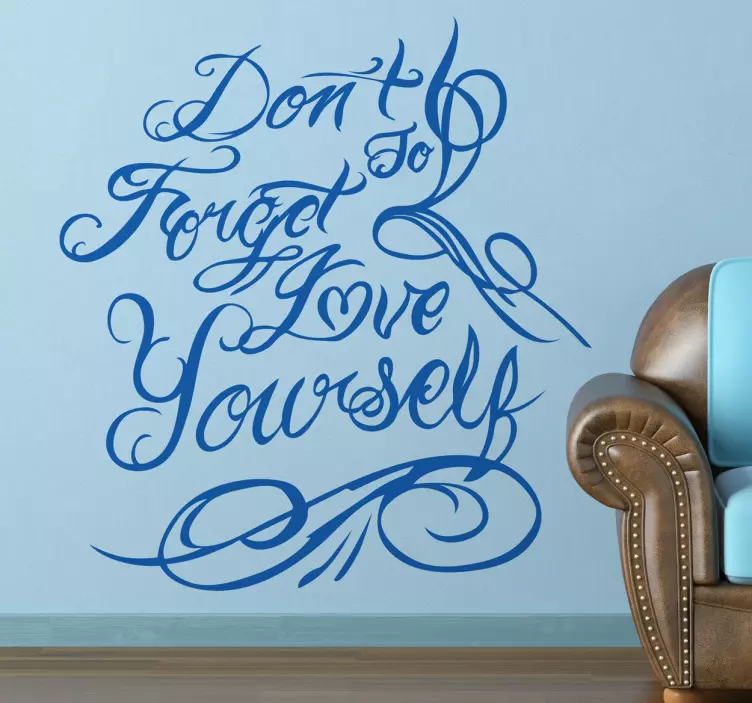 Sticker tekst Don´t Forget to Love Yourself - TenStickers